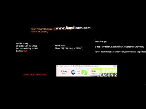 E-frag.net vs. FlipSid3 | CSGO Bet Prediction 18.1.2016