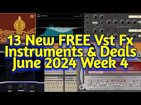 13 Best New FREE VST Plugins, Vst Instruments, Sample Packs & Plugin Deals - JUNE 2024 Week 3