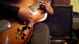 Video thumbnail for Kiso Suzuki Archtop Guitar No.4 (1958) - Polytone Mini Brute IV by busterbus1963j