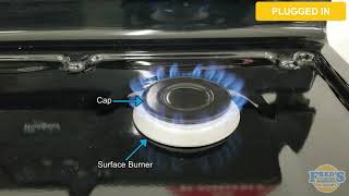 Making sure your burner caps and flame are correct on your gas range or oven
