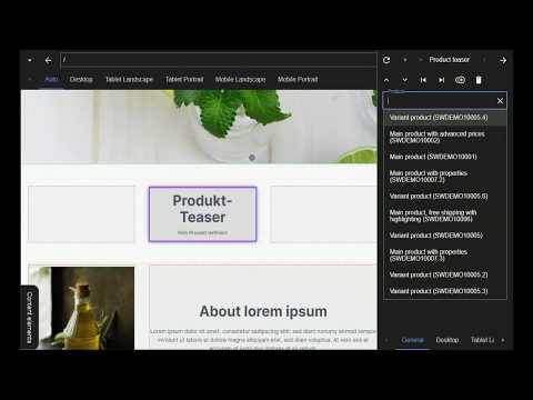 Shopware 6 - Frontend Editing (CMS, Drag and Drop, WYSIWYG)