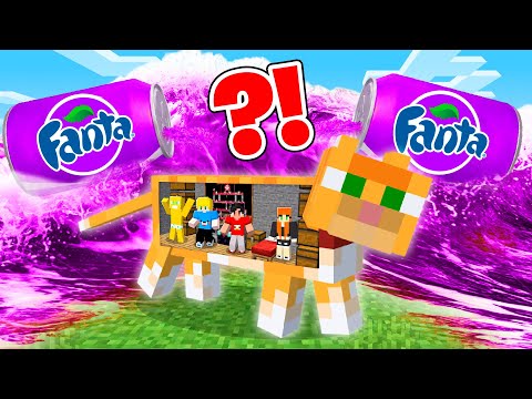 We survived the FANTA TSUNAMI in Minecraft!