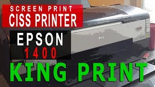 EPSON 1400 BEST PRINTER FOR SCREEN PRINTING TRANSPARENCY film CISS KIT MOD