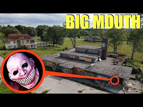 drone catches Big Mouth the Demon at this abandoned Prison Jail (we found him)