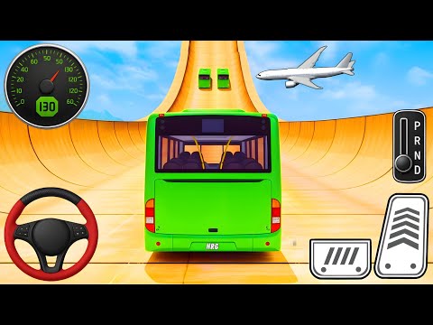 Super Bus Mega Ramp Racing - Bus Sky Ramp Stunts 2025 - Android Gameplay #90