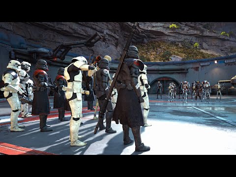 Imperial Army VS Droids Army Star Wars NPC Battles Ep 17 (Jedi: Survivor NPCs Wars)