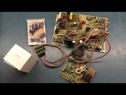 25" U2000 Arcade Monitor Chassis Repair - Dead And Butchered - Q703? Incorrect Caps? Broken Traces?