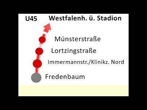 DSW21 Ansagen U45/U46 Fredenbaum - Westfalenhallen - Brunnenstraße