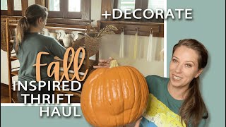 Thrifty Fall Home Decor Haul + Decorate My New Antique Baker's Rack with Me! Fall Decor Theme 2023