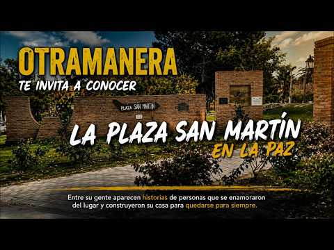 Plaza San Martín en La Paz, Traslasierra, Cba.