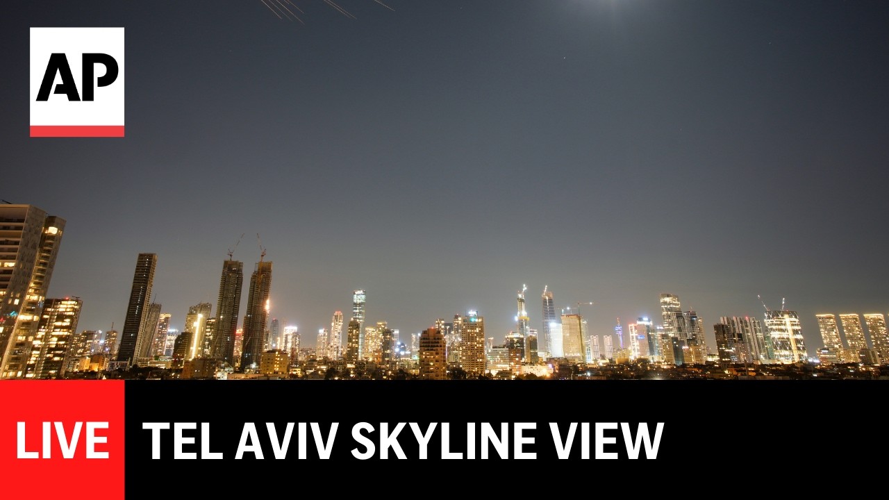 Video | LIVE: Tel Aviv skyline as Iran war continues