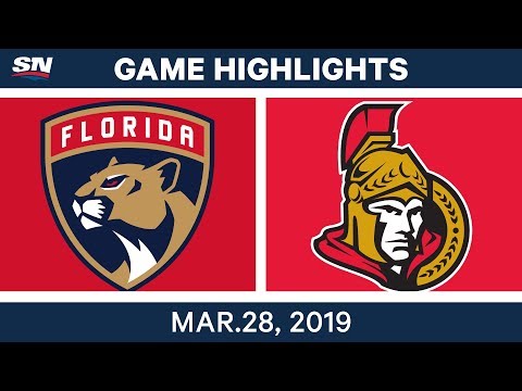 NHL Game Highlights | Panthers vs. Senators– March 28, 2019