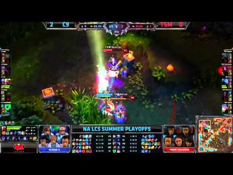 C9 Hai's 1v3 Doublekill vs Baron Buffed TSM