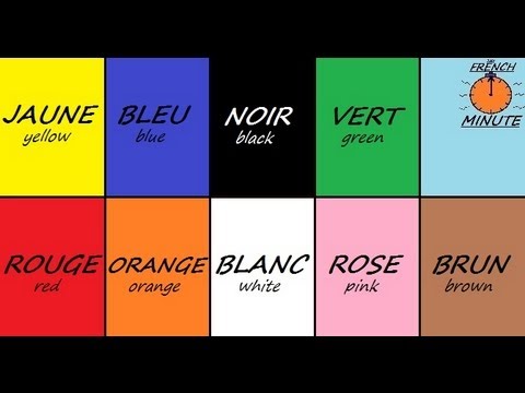 Learn French with Jublie2 - French Colors @The French Minute