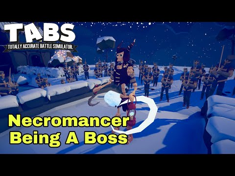 Necromancer defends bridge and being a Boss - TABS Unit Creator Update