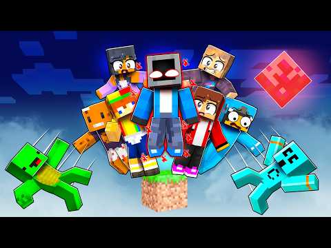 I put 10 Youtubers on a Minecraft Possessed Block!