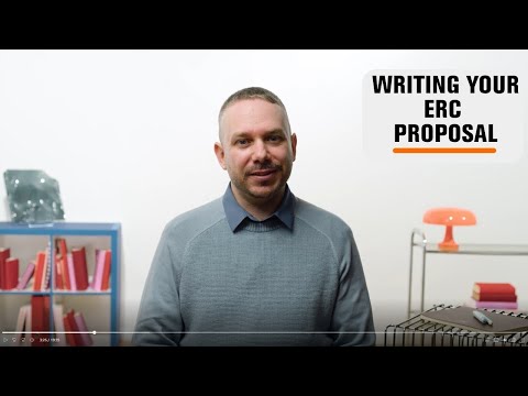 How can you write your ERC proposal?