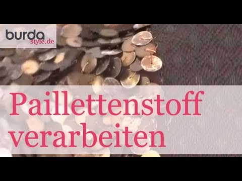burda style – Paillettenstoff verarbeiten