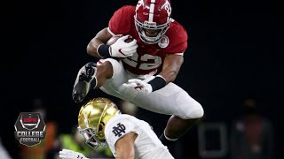INCREDIBLE Najee Harris hurdle highlights Alabama TD drive vs. Notre Dame | College Football Playoff