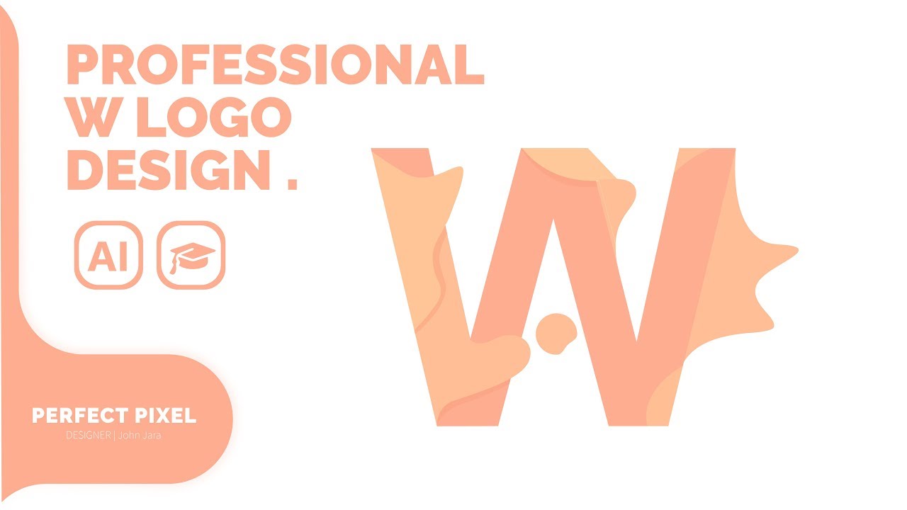 Letter W Logo Design In Adobe Illustrator CC