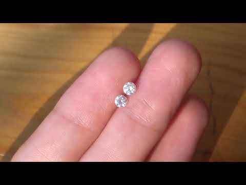 Natural Diamond 0.33ct/2pcs 3.4mm