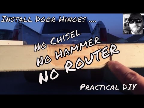 Install Interior Door- EASY hinge install...