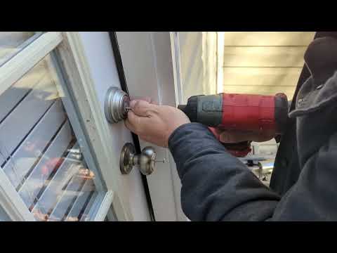 The fastest way to drill ANY Dead Bolt, or door lock...Slide hammer