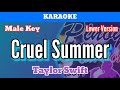 Cruel Summer by Taylor Swift (Karaoke : Male Key : Lower Version)