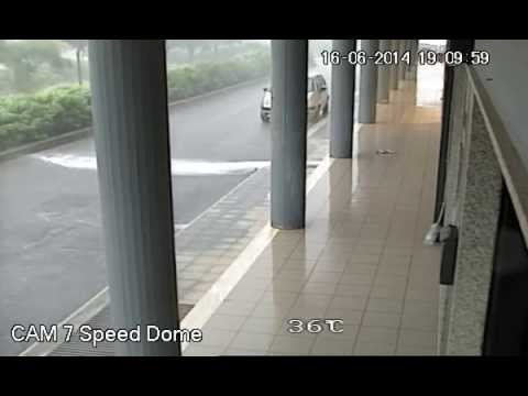 Bomba d'acqua del 16-06-2014 ripresa dai nostri sistemi TV.CC. - Cam.7