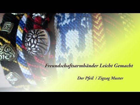 Freundschaftsarmbänder - Der Pfeil / Zigzag Muster