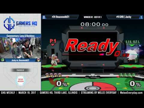 GHQ Weekly [3/19/17] - GHQ | Jacky (Puff) vs. Deuceswild21 (C. Falcon) - SSBM - Winners R2