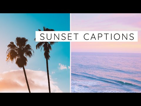 21 Sunset Captions for Instagram
