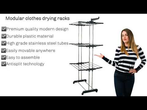 Plastic,s.s vailjen cloth drying stand, shape: rectangular