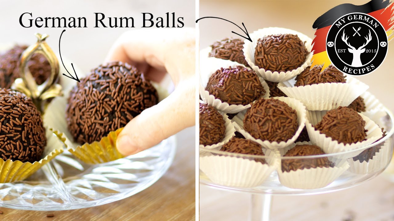 German Chocolate Rum Balls & Rum Truffles ✪ MyGerman.Recipes