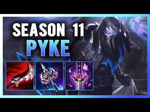 SEASON 11 PYKE SUPPORT GUIDE AND GAMEPLAY (BUILD+RUNES)