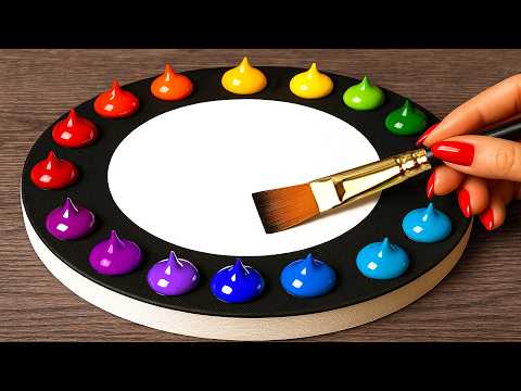 Night Sky Painting with Every Color of the Rainbow