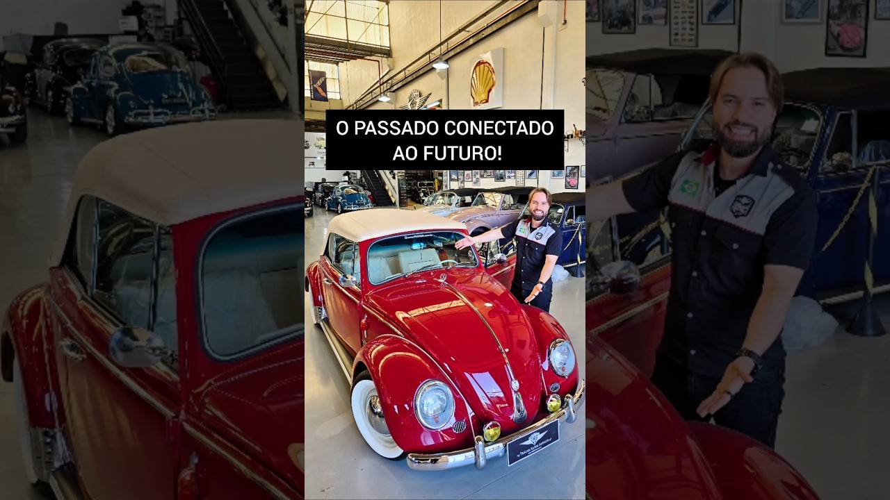 Fusca 1970 Vermelho Cereja une o charme do passado com o conforto da modernidade. ❤️✨️