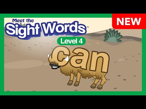 NEW! Meet the Sight Words Level 4 - "can"