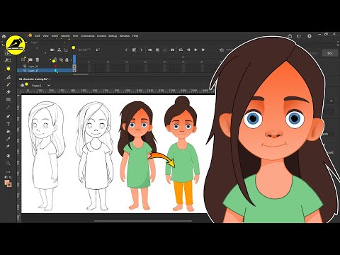 How To Modify 2D Cartoon Character | Make Cartoon Character For Youtube Video |@LearnAnimationHindi