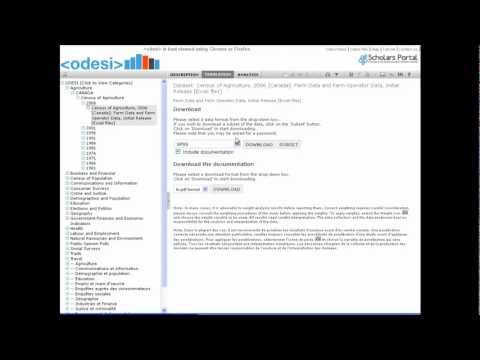 Downloading a Full Dataset in Odesi