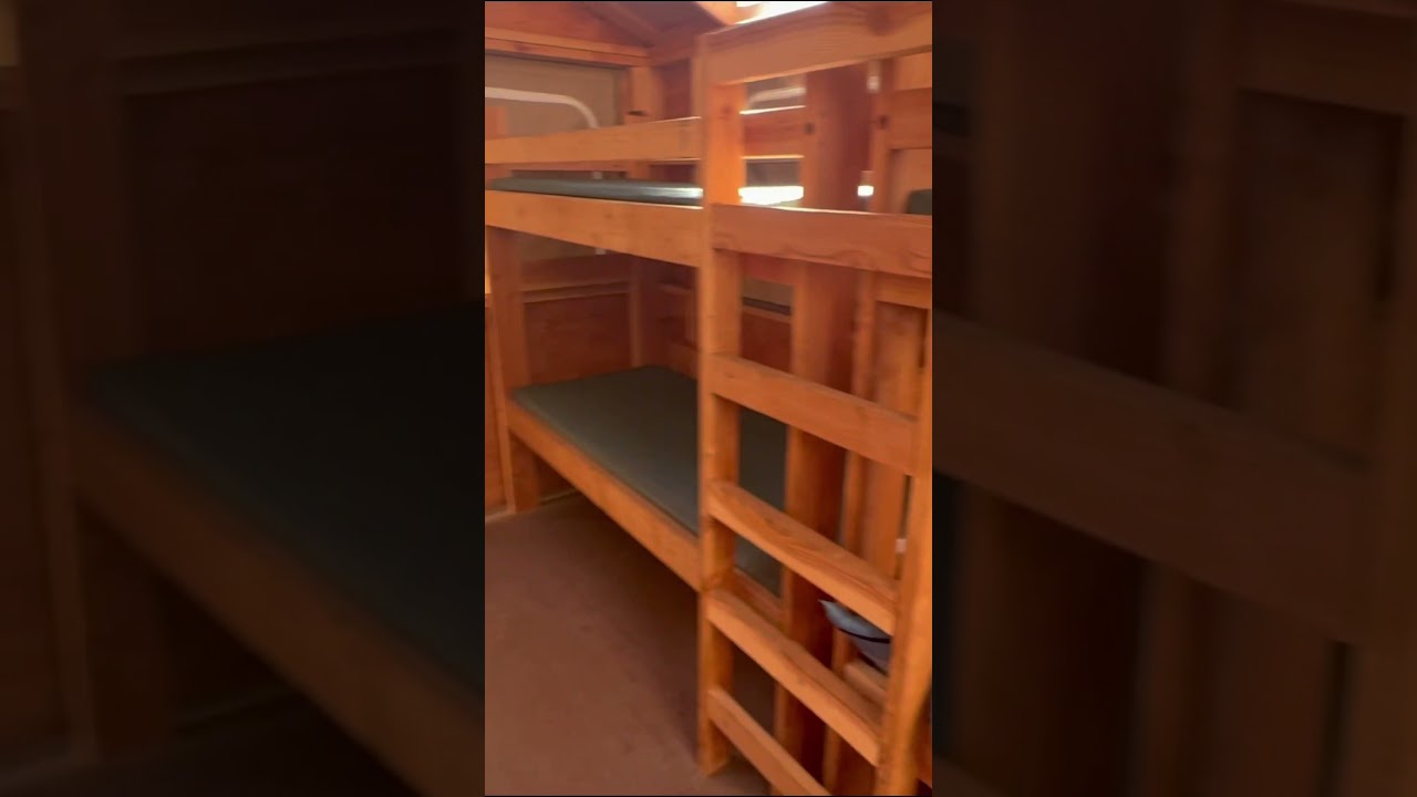 my summer camp cabin tour! 🏞️ #summercamp #campamerica