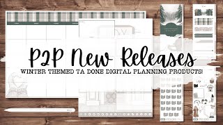 P2P NEW RELEASE! 🤩 Gorgeous Winter Themed Ta Done Digital Planning Product Drop in the Shop! ❄️