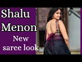 Shalu Menon New Saree Look Shorts