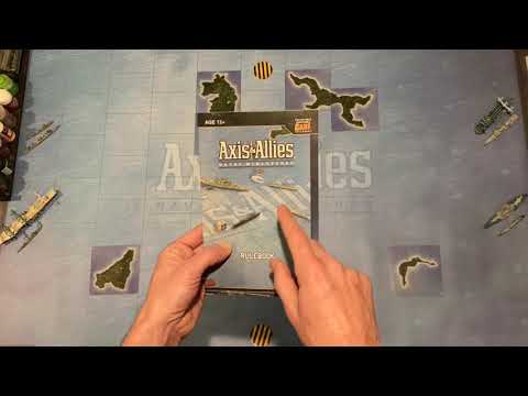 Axis & Allies - War at Sea Naval Miniatures introductory playthru