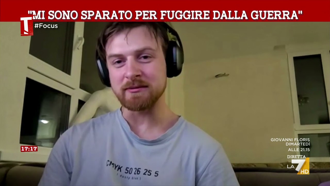 "Mi sono sparato per fuggire dalla guerra"
