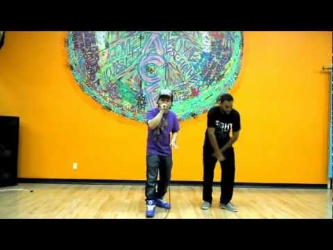 Mikee Mic freestyling with dancer Matt Day
