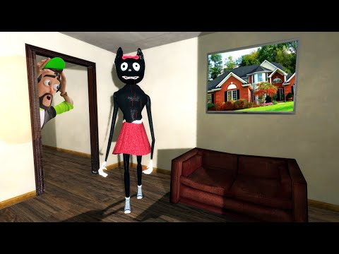 CARTOON CAT'S GIRLFRIEND BROKE INTO MY HOUSE IN GMOD!! (Garry's Mod)
