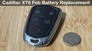 2020-2025 Cadillac XT6 Remote Key Fob Battery Replacement