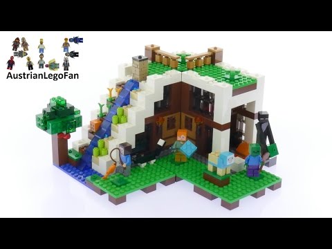 Vidéo LEGO Minecraft 21134 : La base sous la cascade