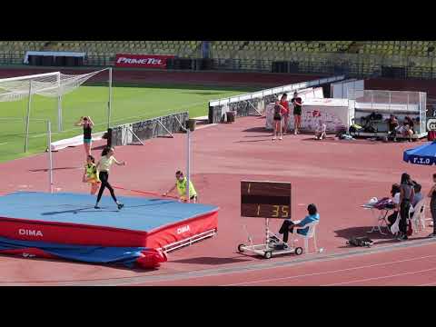 High Jump. Girls U16. Championship of Cyprus.